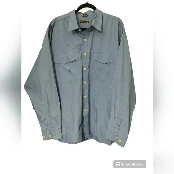 Simms long sleeve button front fishing shirt - Picture 1 of 3